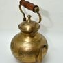 Vintage Indian large Brass kettle With Rosewood Wooden Handle coffee pot tea Image 5
