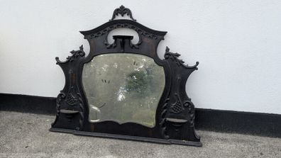 Fireplace mirror - mantelpiece