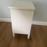 IKEA HEMNES white 2-drawer bedside locker Image 2