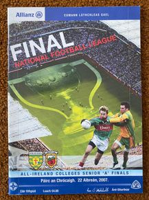 2007 Donegal v Mayo - GAA Allianz Football League Programme