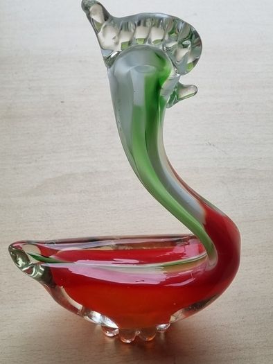 Venetian glass figurine of a rooster