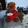 Brand new teddy bear with hearts Image 3