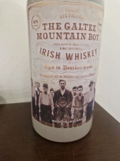 pottery whiskey bottle