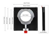 360 Driver Seat Swivel Base for Fiat Ducato X250 Heavy Duty Steel Rotating Seat Adapter Plate for Campervan Motorhome (2007+)