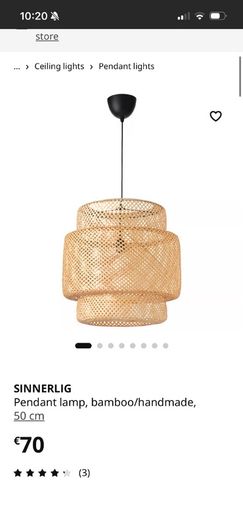 Large Bamboo Pendant Light - Sinnerlig
