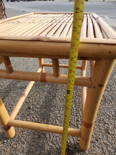 Vintage Bamboo Side Table