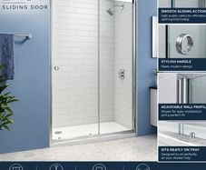 Merlyn sliding shower doors chrome see below for prices