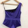 French Connection One Shoulder Purple Top Image 2