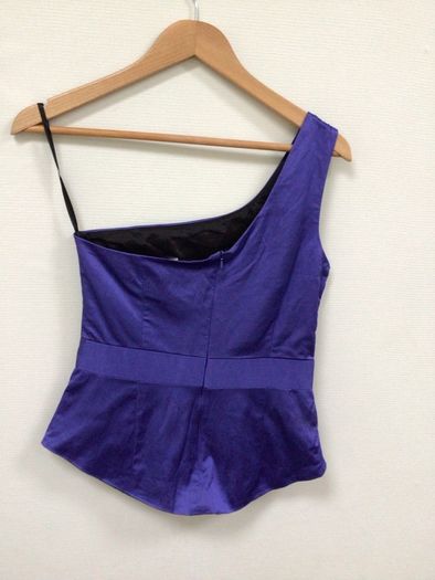 French Connection One Shoulder Purple Top