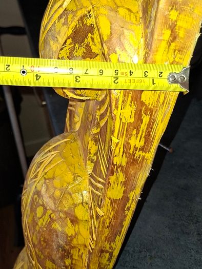 A Large Traditional Hand Carved Wood Shield Totem, Postage Available or collection, Measurements are in the photo's
