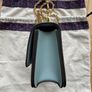 Tory Burch Handbag Leather Plain, Eggshell Blue (Good Condition) Image 6