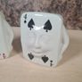 Vintage Playing cards salt and pepper shakers card deck hearts spades Image 2