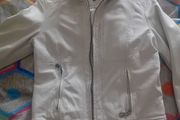 ladies cream soft leather jacket. Firetrap size Medium