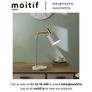 Indy Table Lamp - White/Gold Image 2