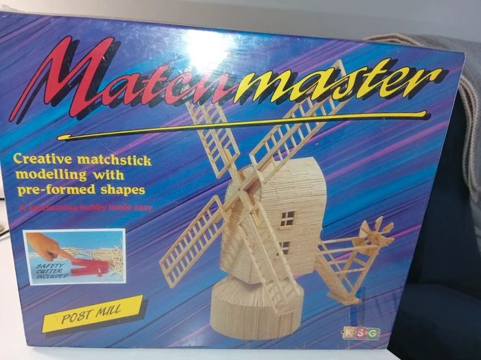 Vintage Match Master Post Mill Windmill Still Sealed 1996 Complete