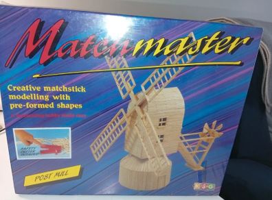Vintage Match Master Post Mill Windmill Still Sealed 1996 Complete