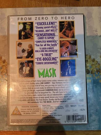 The Mask DVD, Jim Carrey