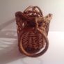 Retro Wicker Wine Serving Basket Image 3