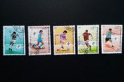 Laos soccer football world cup set stamps issues 1990
