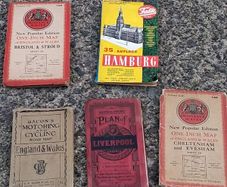 5 X Vintage Maps