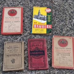 5 X Vintage Maps
