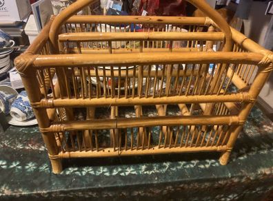 bamboo magazine holder
