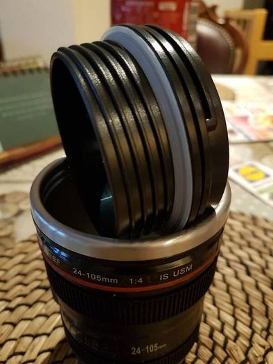 Camera lens mug