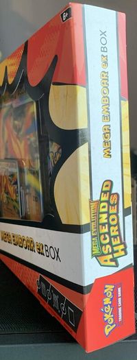 Pokemon Ascended Heros MEGA Emboar ex Box