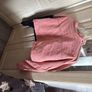 Pink and black denim jacket Image 5