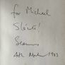 Seamus Heaney signed book Image 3