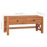 Desk with 2 Drawers 100x40x45 cm Recycled Teak Wood Image 9