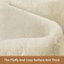 Carpet Rugs Living Room Large 300x425cm, Grey Rug for Bedroom Washable Area Rug Anti Slip Fluffy Rug Shaggy Cream Carpets Extra Large Rugs for Living Room Kids Room Image 3