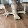 Rustic Farmhouse Dining Table and 3 Chairs Image 5