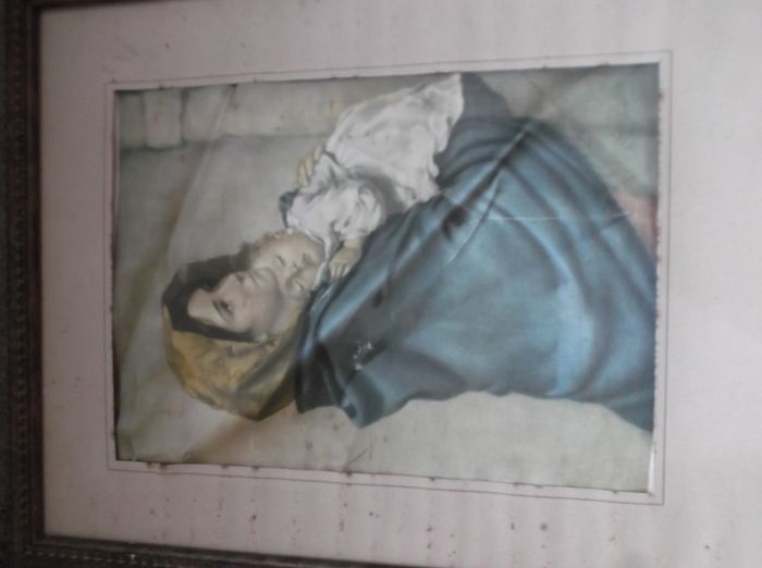 Beautiful Vintage Picture for Upcycling/Free Shipping