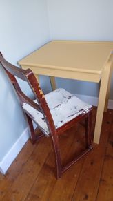desk and chair