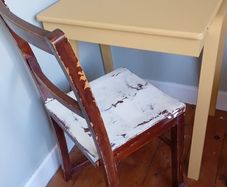 desk and chair