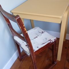 desk and chair
