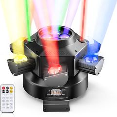 6 Arms 150W Moving Head Light Beam Laser Strobe Effect DMX Stage Rotating DJ Disco Party Bars Show Full Colour LED Beam Lights