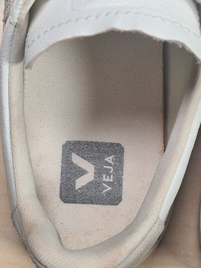 Womens VEJA CAMPO trainers runners white leather grey suede Logo Size UK 5 EU 38 (AT1)