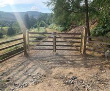 Double farm gates custom made