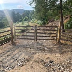 Double farm gates custom made