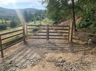 Double farm gates custom made