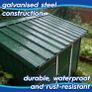 14-Pack Corrugated Metal Roofing Sheets Anthracite - Galvanised Steel Waterproof Rust-Resistant Heavy Duty Panels 110x46cm for Shed Outbuilding Shelter Roof Repair Image 3