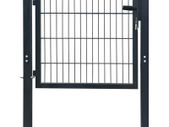 2D Fence Gate (Single) Anthracite Grey 106 x 130 cm