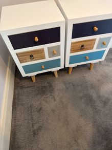 bedside tables x2
