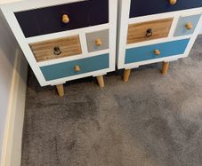bedside tables x2