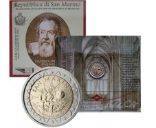 San Marino 2 Euro Base Metals Brilliant Uncirculated Coin 2005 - World Year of Physics Galileo Galilei - 2 Euro Commemorative Coin