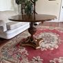 Round Oak Dining Table Image 3
