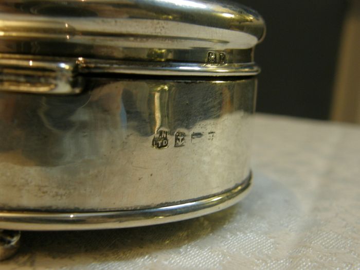 PRICE DROP Vintage Solid Silver Velvet Lined Jewellery Box, Birmingham 1940, 162g