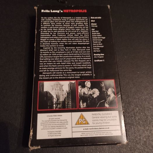 Fritz Lang's Metropolis VHD
